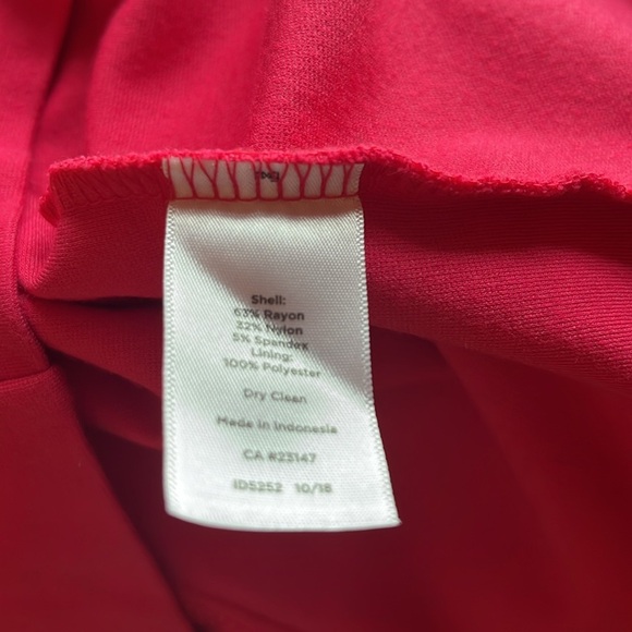 Talbots Pink Sheath Dress V-neck Sleeveless - Picture 6 of 6